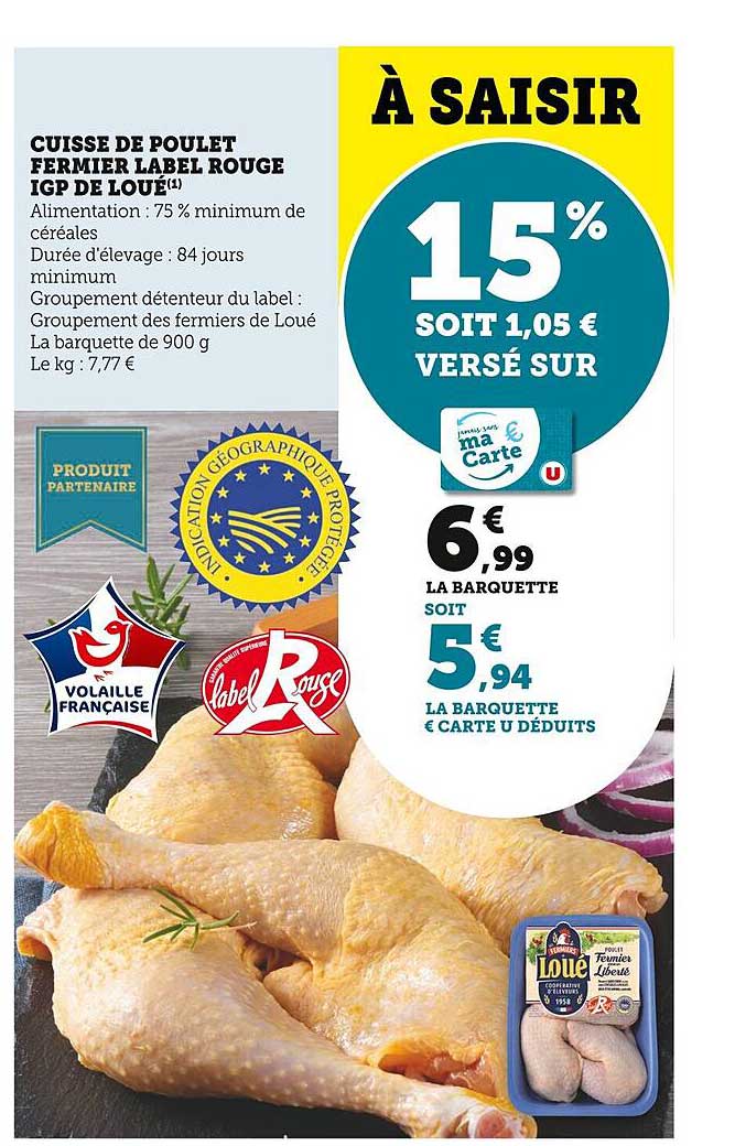 Cuisse De Poulet Fermier Label Rouge Igp De Loué