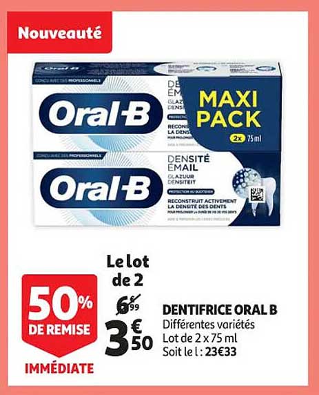 dentifrice oral b