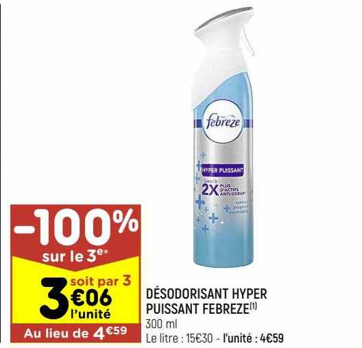 désodorisant hyper puissant febreze