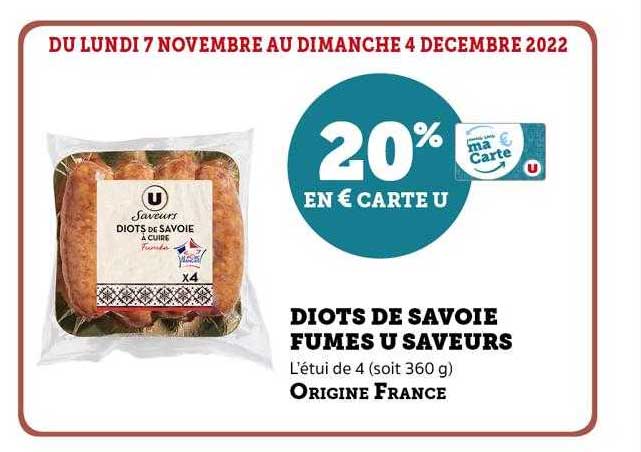 Diots De Savoie Fumés U Saveurs