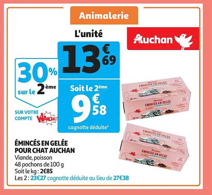 émincés En Gelée Pour Chat Auchan