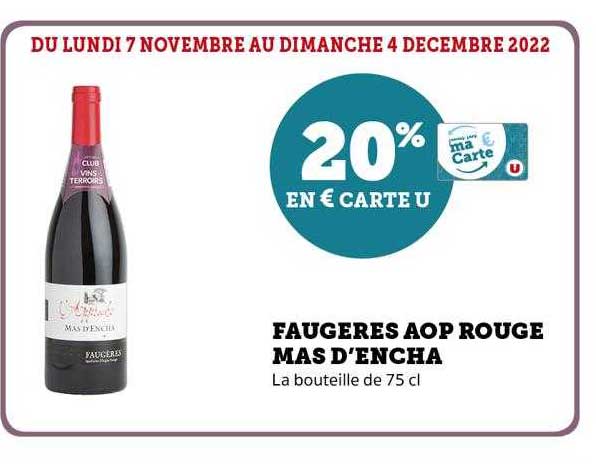 faugères aop rouge mas d'encha