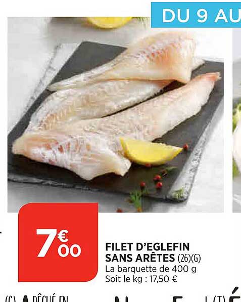 filet d'eglefin sans arêtes
