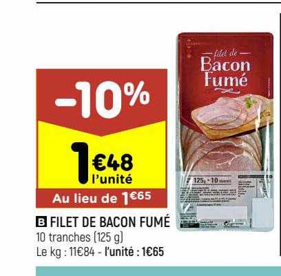 Filet De Bacon Fumé