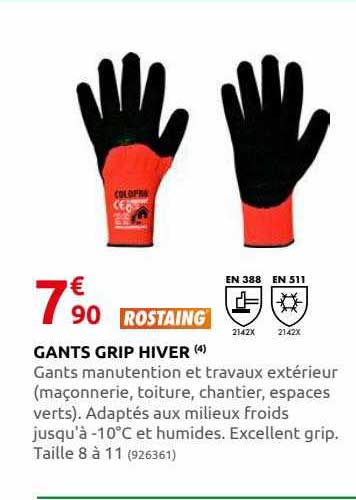 gants grip hiver rostaing