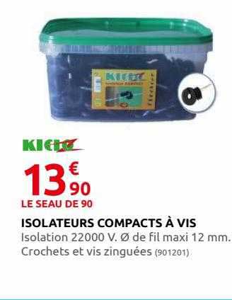 isolateurs compacts à vis kidoz