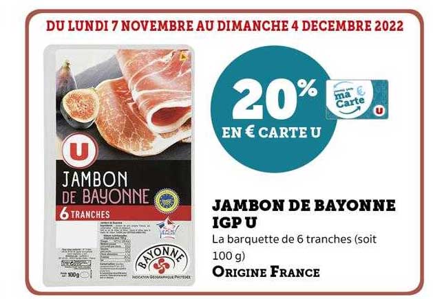 Jambon De Bayonne Igp U