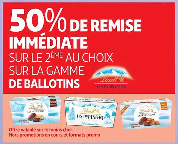 la gamme de ballotins lindt les pyrénéens