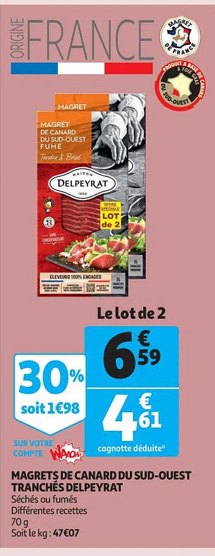 magrets de canard du sud-ouest tranchés delpeyrat