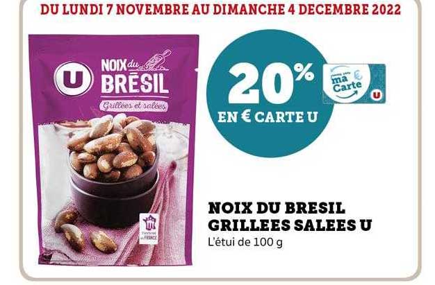 Noix Du Brésil Grillées Salées U