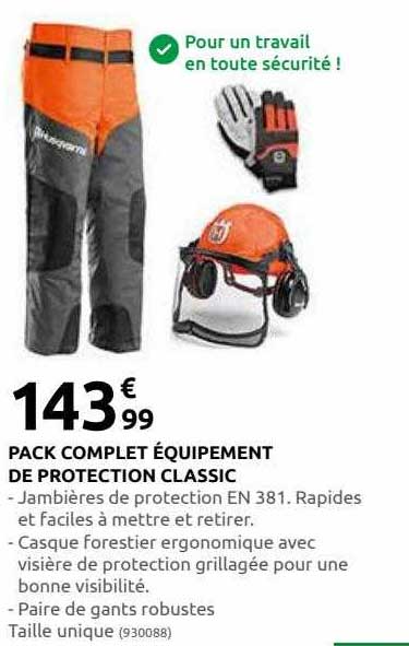 Pack Complet équipement De Protection Classic Husqvarna