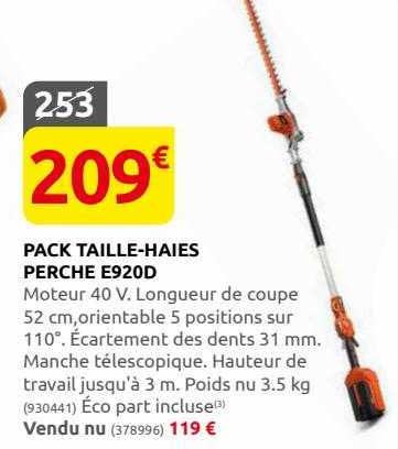 Pack Taille-haies Perche E920d