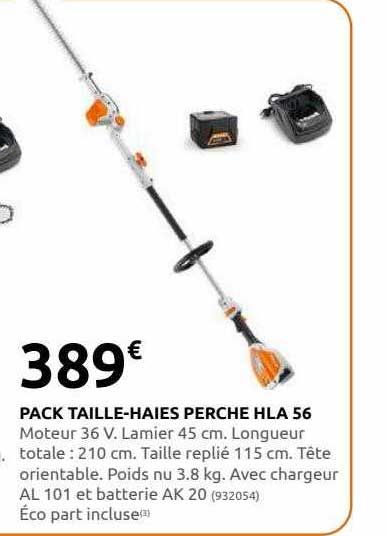 pack taille-haies perche hla 56 stihl