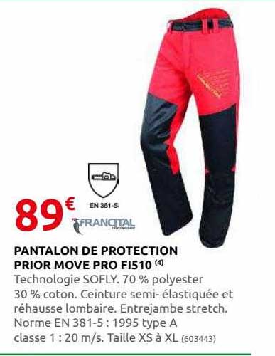 pantalon de protection prior move pro fi510 francital