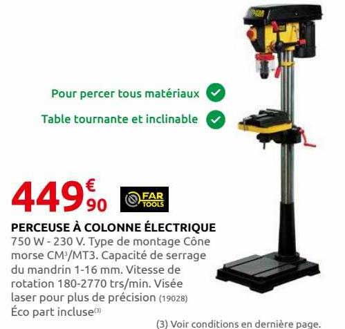 perceuse à colonne électrique far tools
