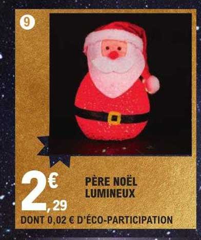 père noël lumineux