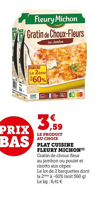 plat cuisiné fleury michon