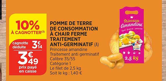 Pomme De Terre De Consommation à Chair Ferme Traitement Anti-germinatif