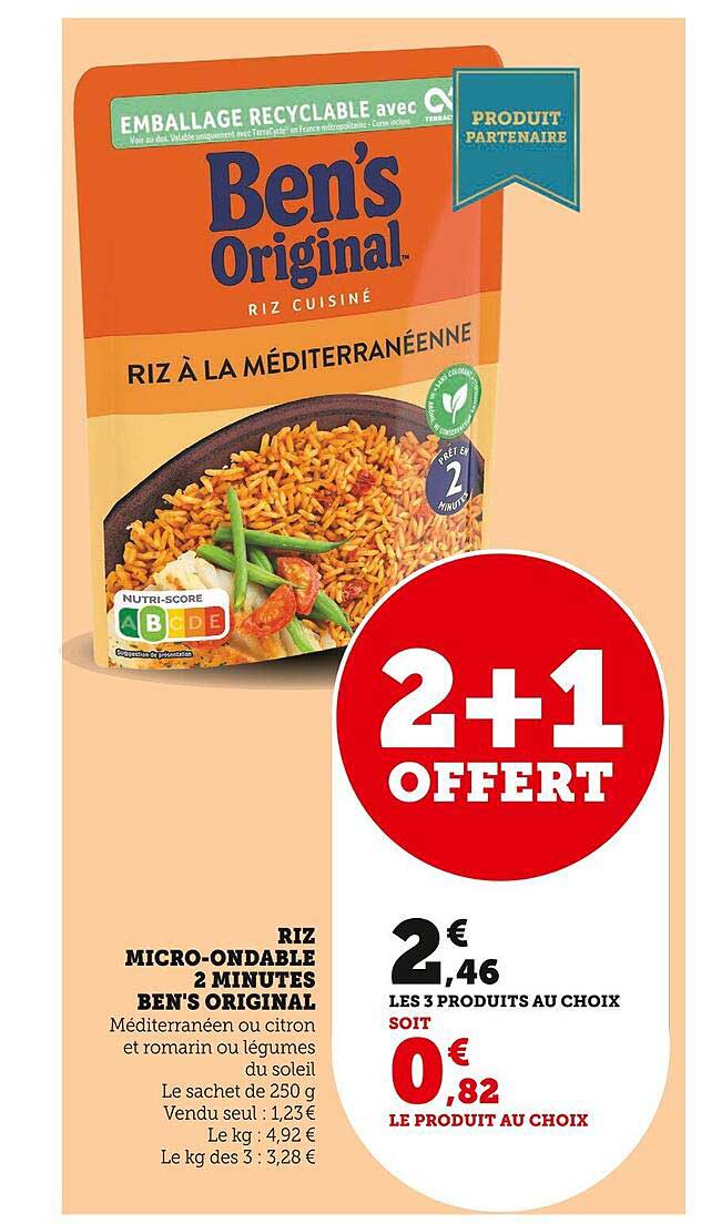 riz micro-ondable 2 minute ben's original