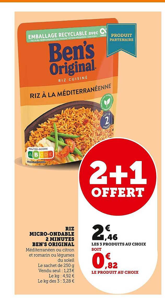 riz micro-ondable 2 minutes ben's original