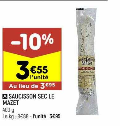 saucisson sec le mazet