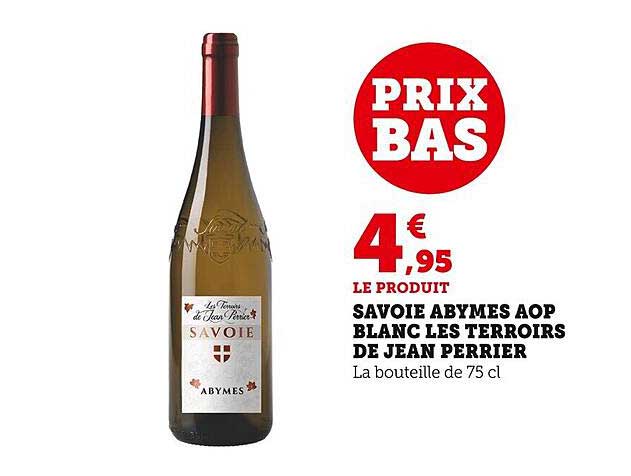 Savoie Abymes Aop Blanc Les Terroirs De Jean Perrier