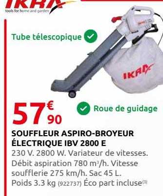 souffleur aspiro-broyeur électrique ibv 2800 e ikra