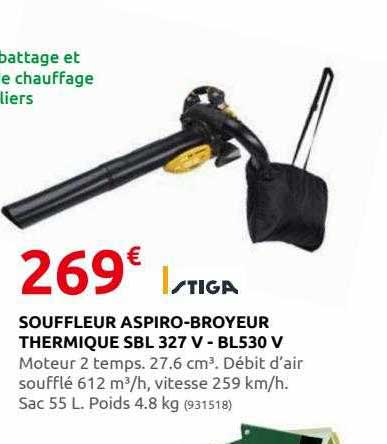 Souffleur Aspiro-broyeur Thermique Sbl 327v - Bl530v Stiga