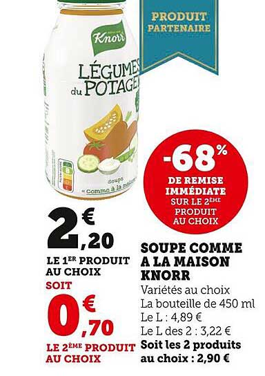 soupe comme à la maison knorr