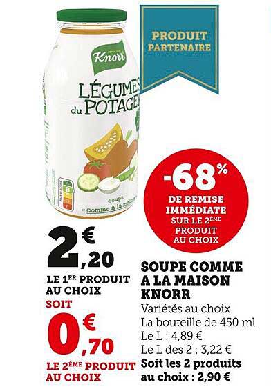 soupe comme à la maison knorr