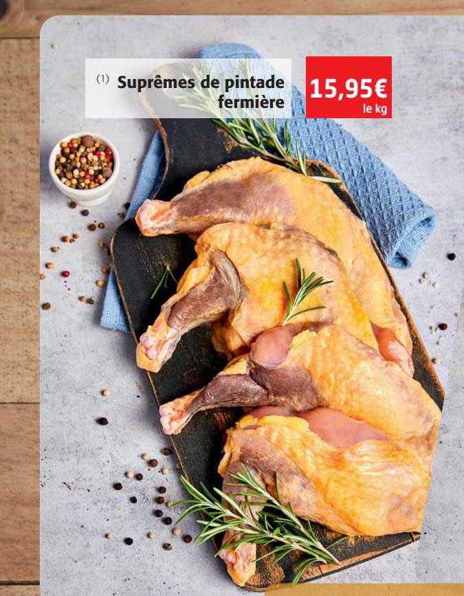 suprêmes de pintade fermière