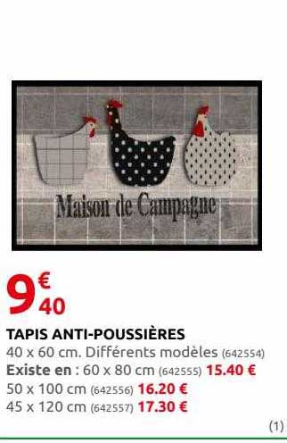 tapis anti-poussières