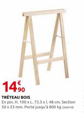 Tréteau Bois