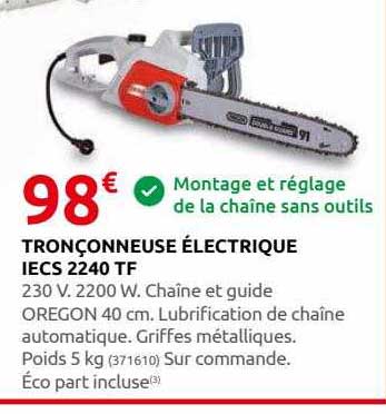 tronçonneuse électrique iecs 2240 tf