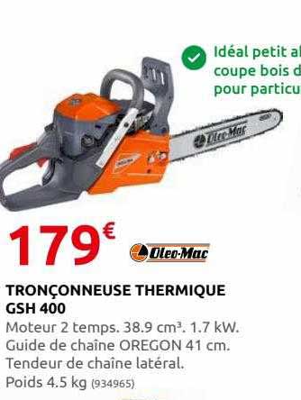 tronçonneuse thermique gsh 400 oleo-mac