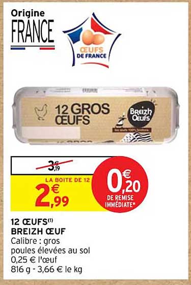 12 œufs Breizh œuf