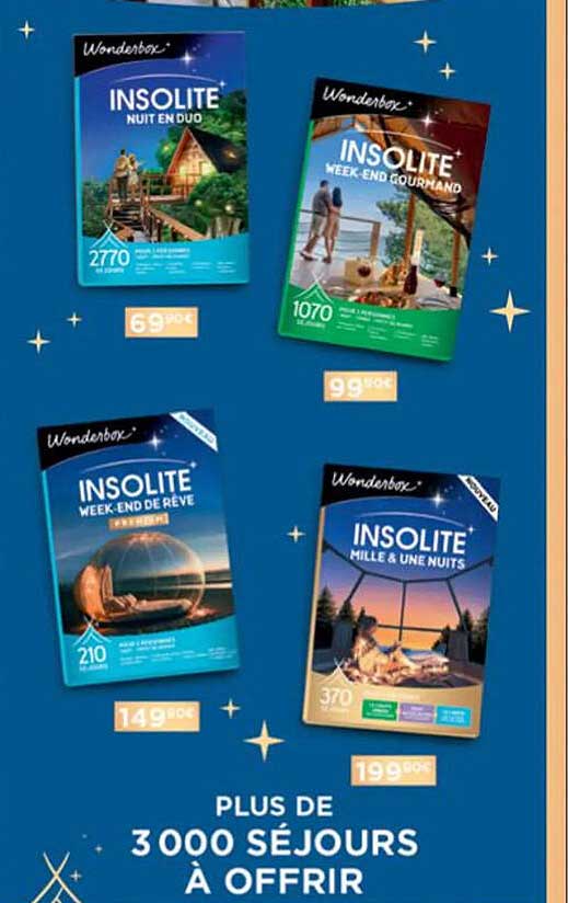 3000 séjours à offrir