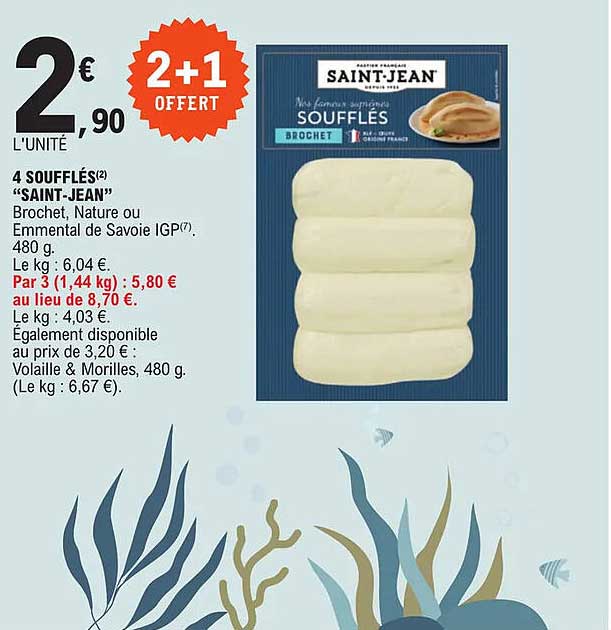 4 soufflés "saint-jean"