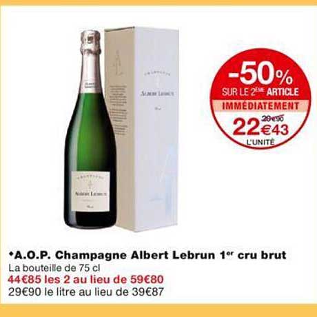 a.o.p. champagne albert lebrun 1er cru brut