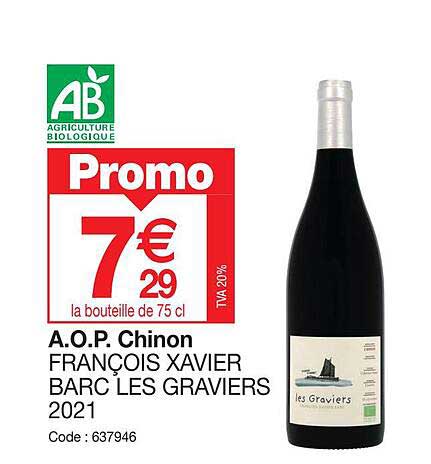 a.o.p. chinon françois xavier barc les graviers