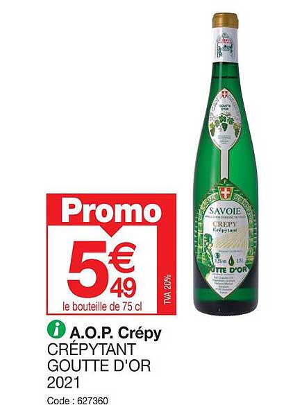 a.o.p. crépy crépytant goutte d'or 2021