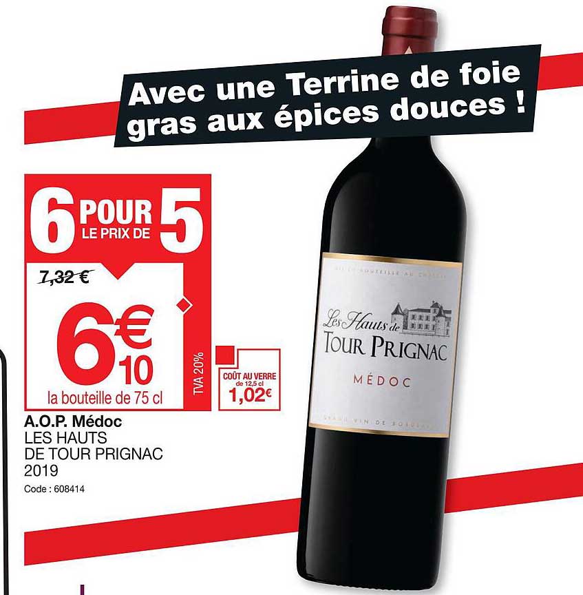 a.o.p. médoc les hauts de tour prignac 2019