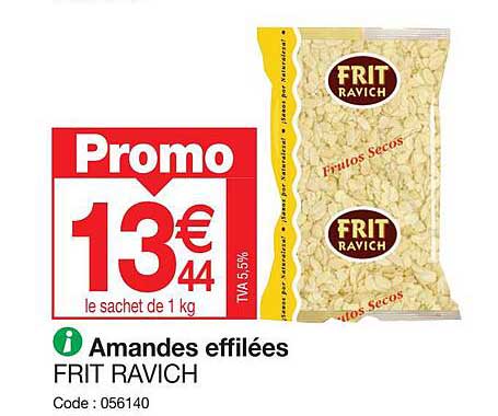 amandes effilées frit ravich