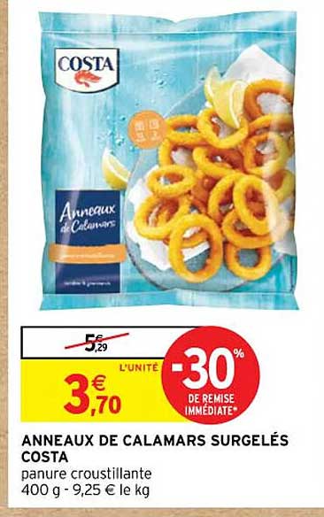 Anneaux De Calamars Surgelés Costa