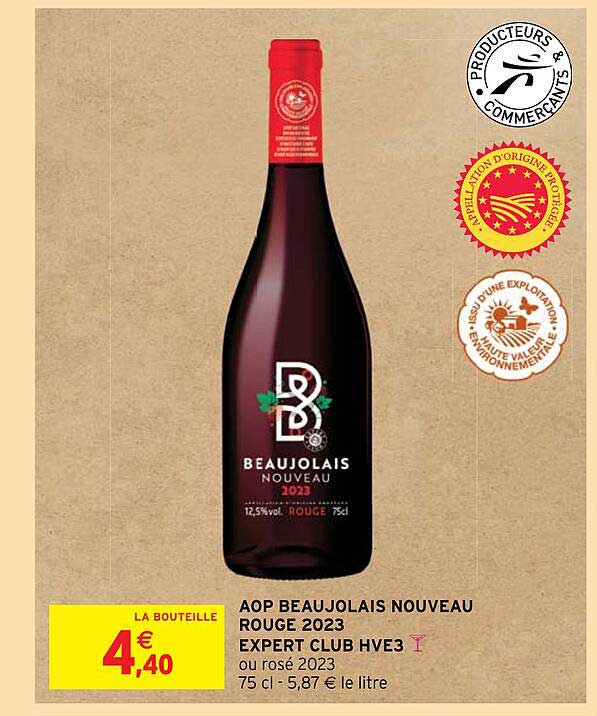 aop beaujolais nouveau rouge 2023 expert club hve3