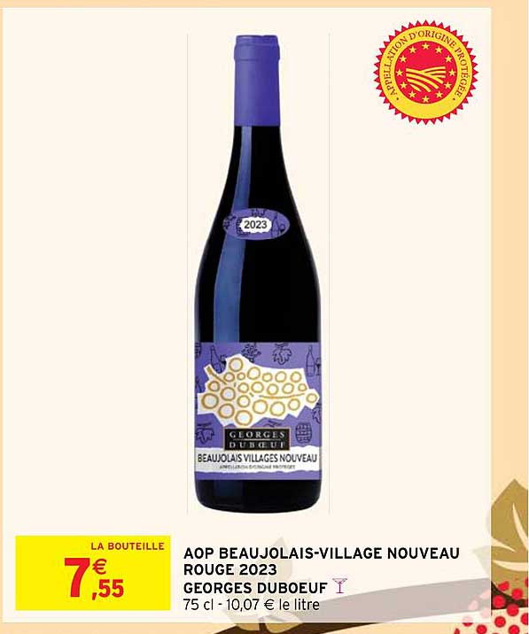 aop beaujolais-village nouveau rouge 2023 georges duboeuf