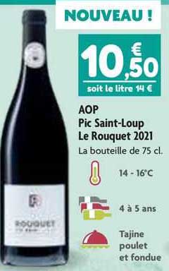 aop pic saint-loup le rouquet 2021