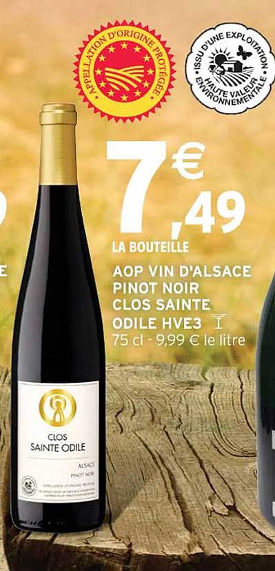 aop vin d'alsace pinot noir clos sainte odile hve3