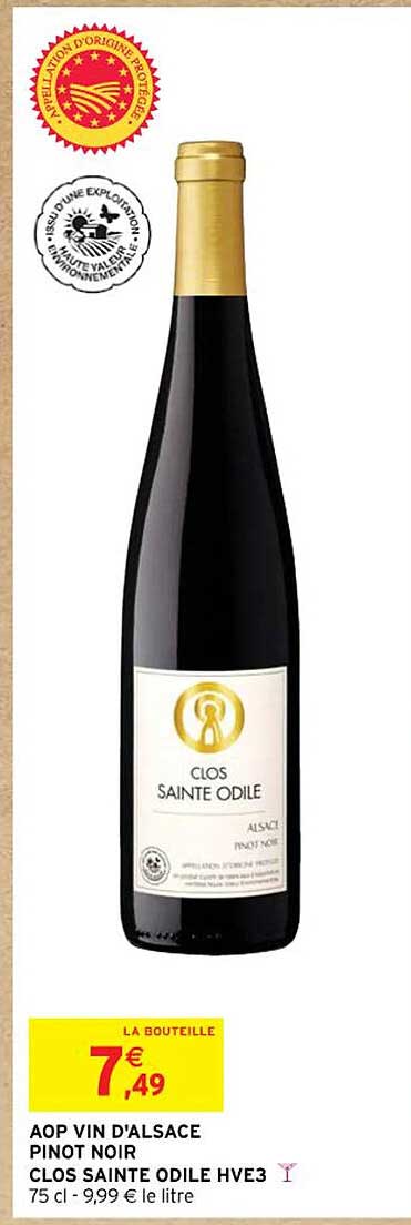 aop vin d'alsace pinot noir clos sainte odile hve3