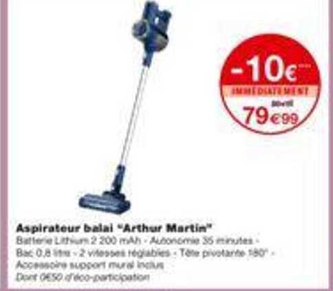 Aspirateur Balai "arthur Martin"
